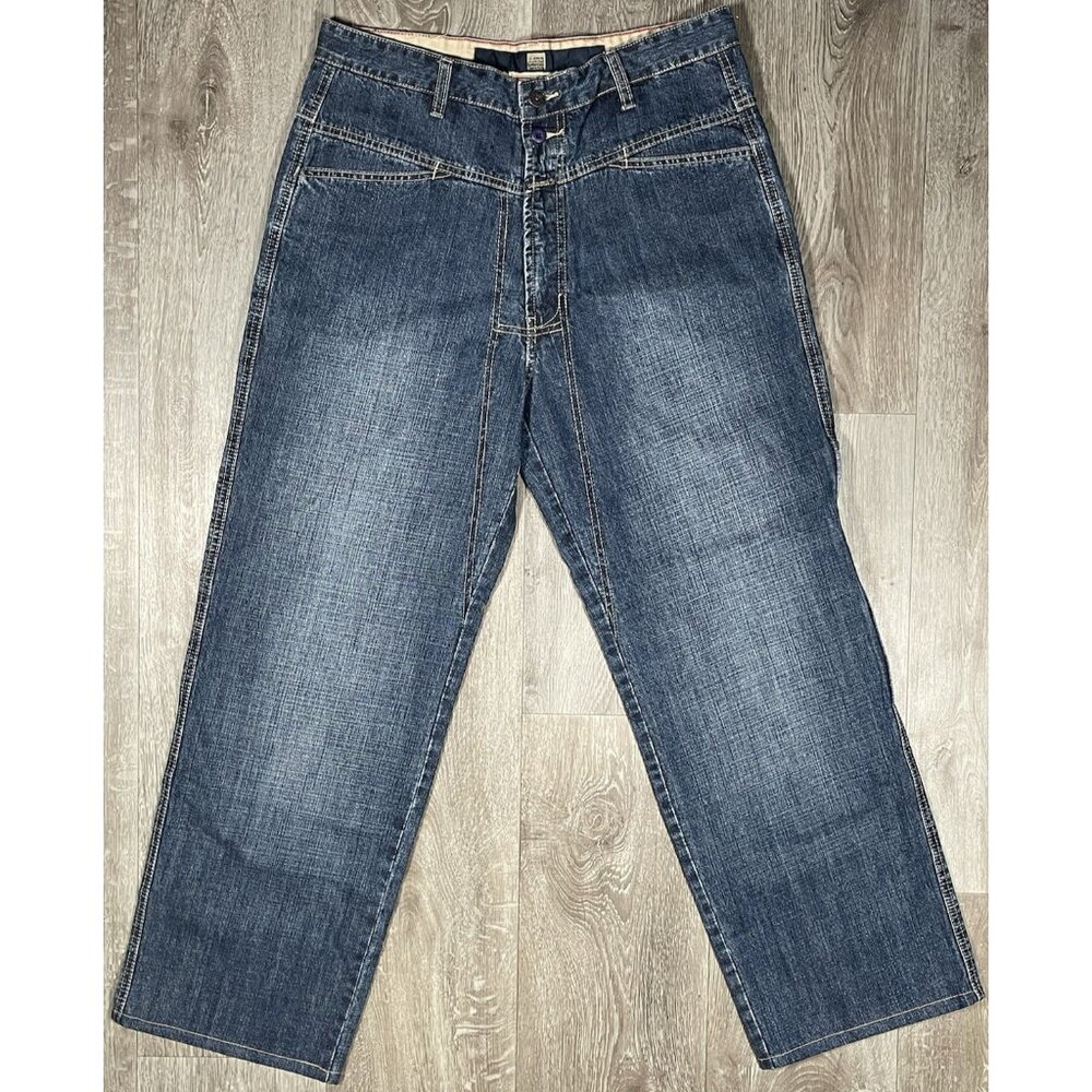 Vintage Marithe Francois Girbaud Wide Leg Baggy Denim Jeans - Men Size 34 X 29 - Picture 9 of 16